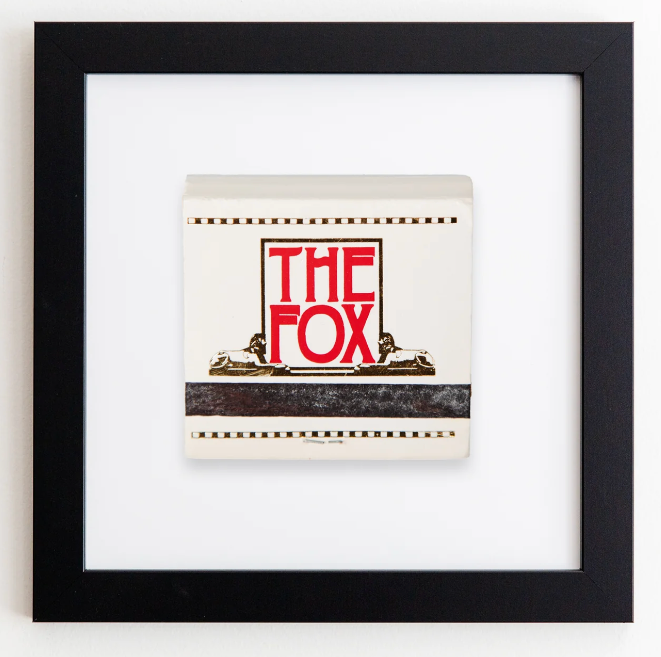 The Fox Theatre Matchbook Print - Black Frame