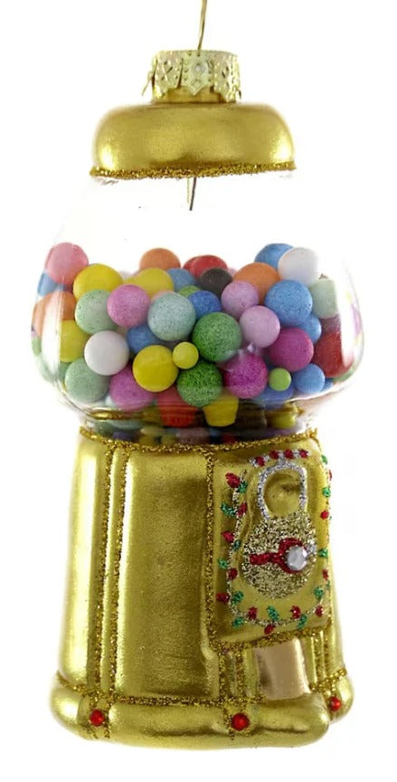 Gilded Gumball Machine Ornament - Gold