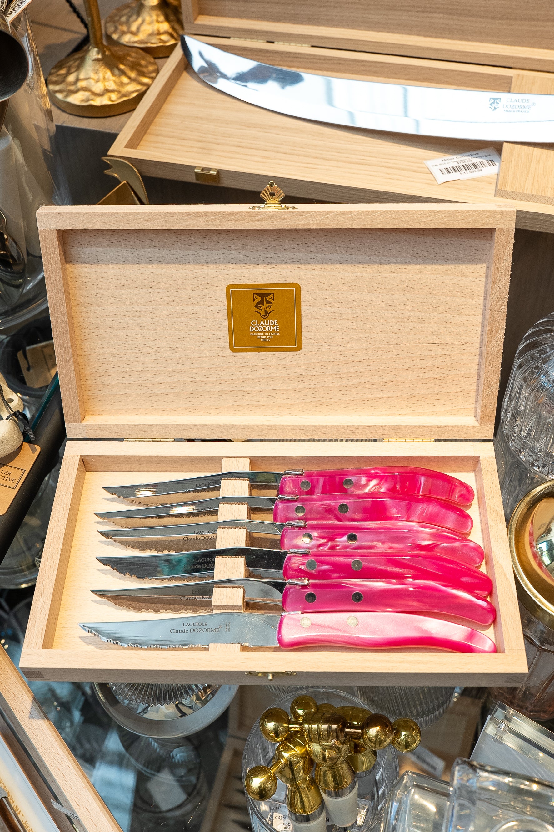 Box of 6 Pink Steak Knives