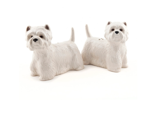 Westie Salt & Pepper Shakers