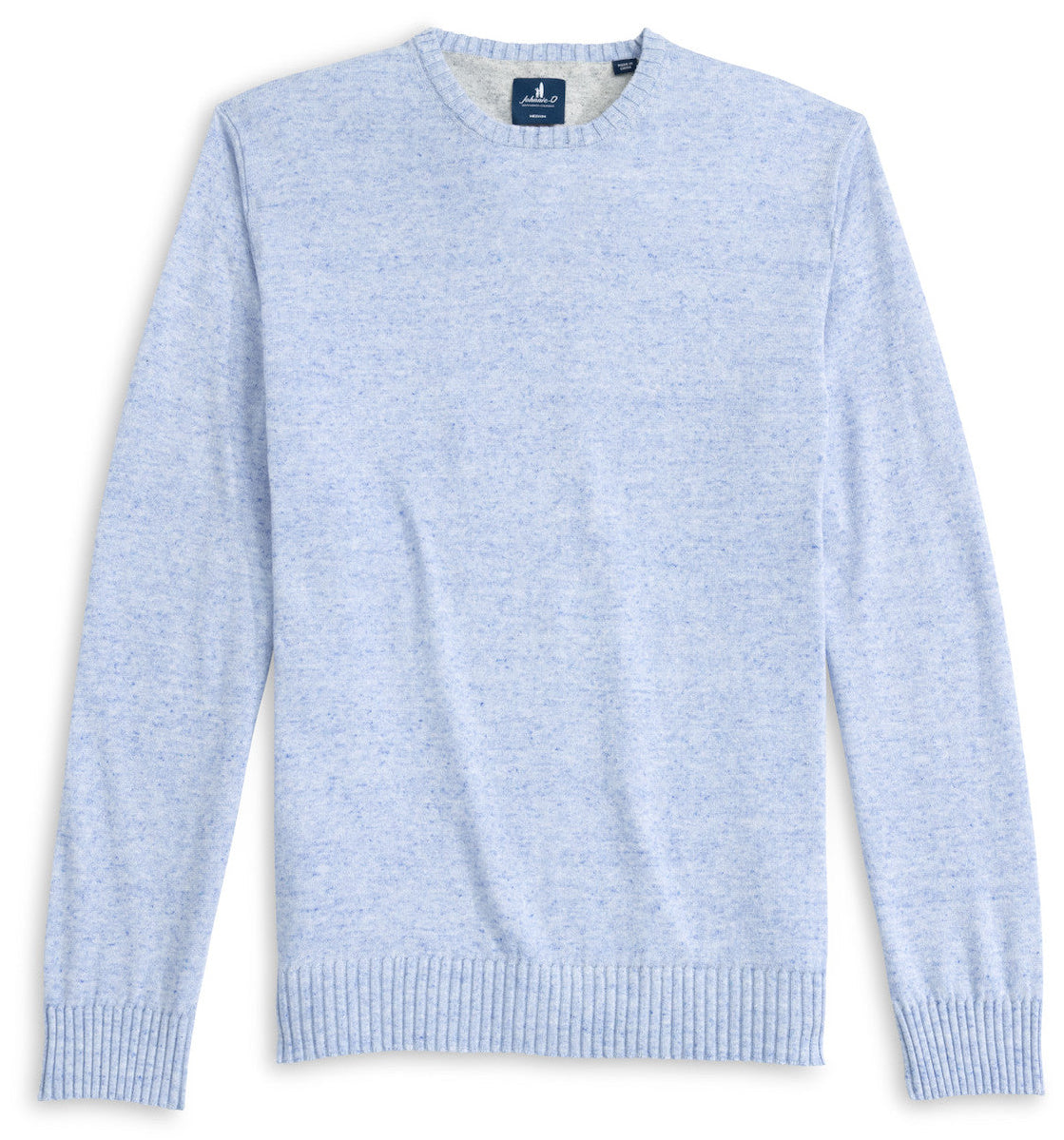 Light blue sweater on a white background
