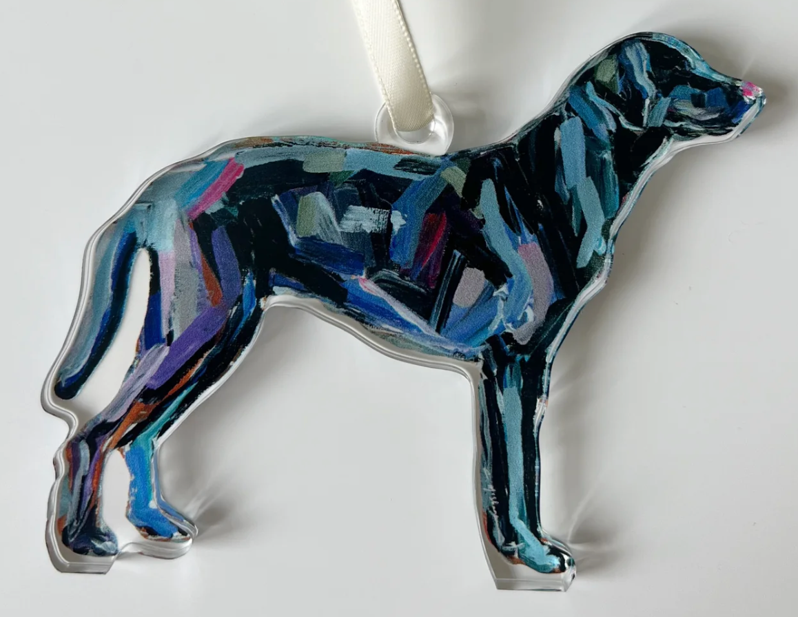 Black Lab Acrylic Ornament