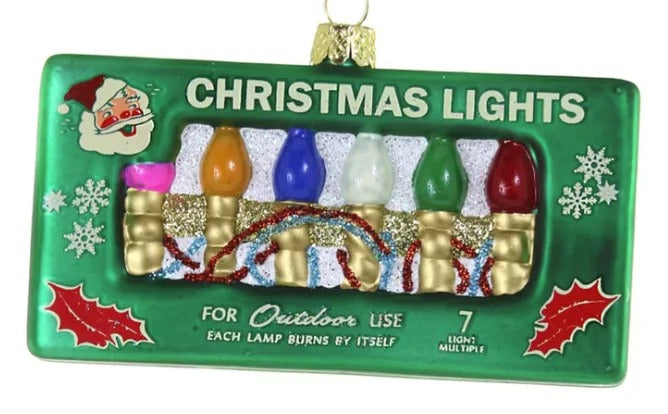 Vintage Christmas Lights Ornament