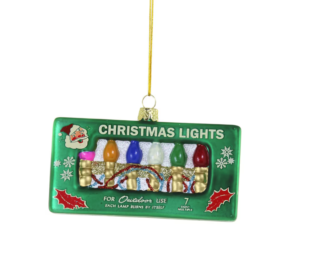 Vintage Christmas Lights Ornament