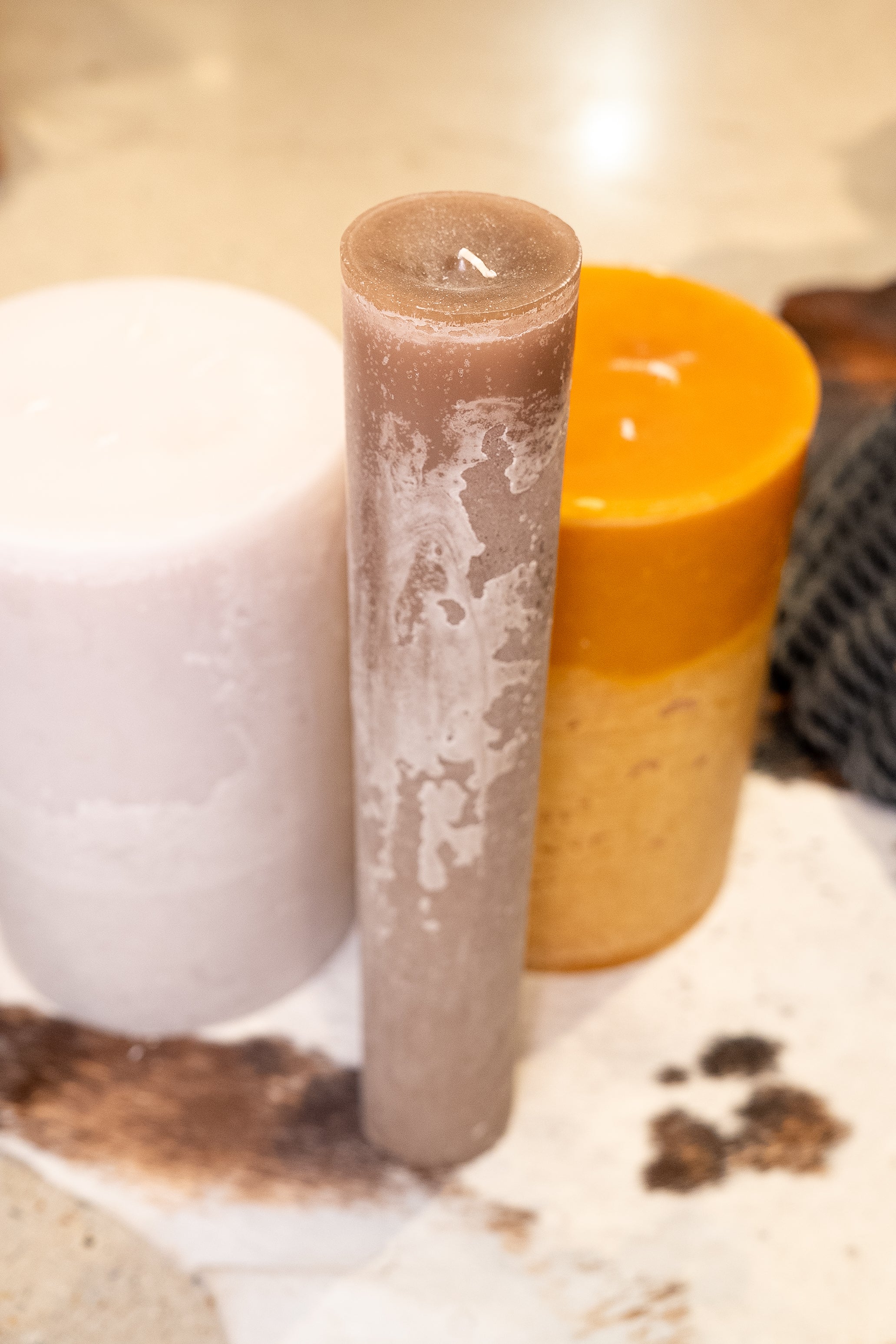 Large Pillar Candle - Opaque