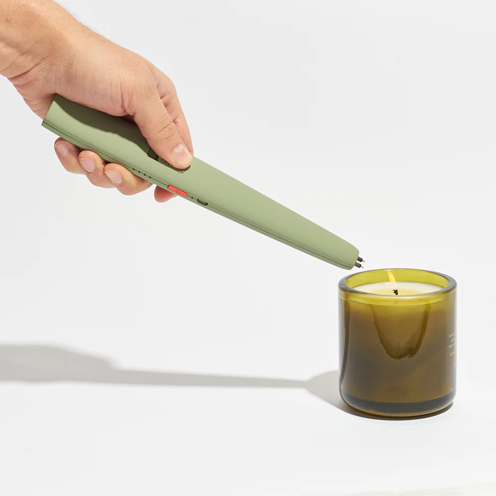 Olive Green Motli Lighter + Flashlight
