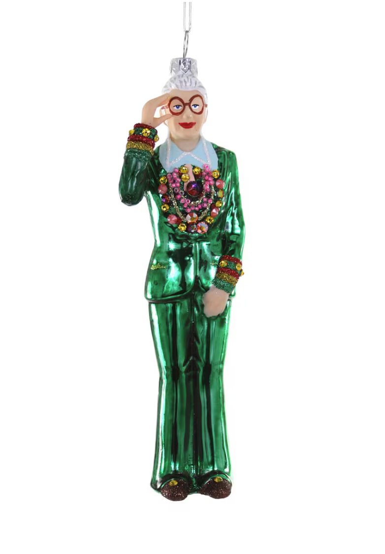 Iris Apfel Ornament