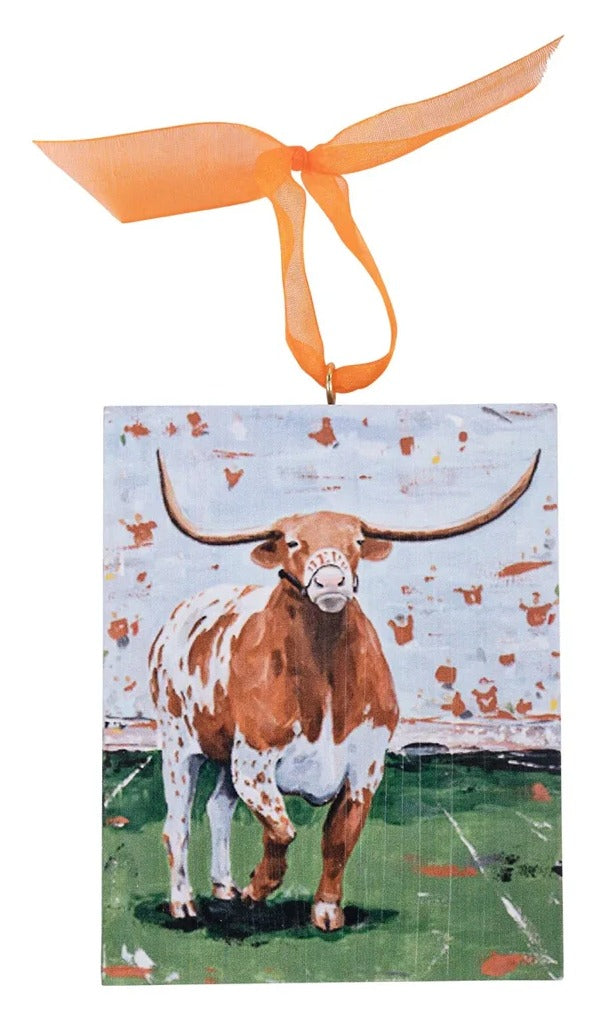 Texas Bevo Block Ornament