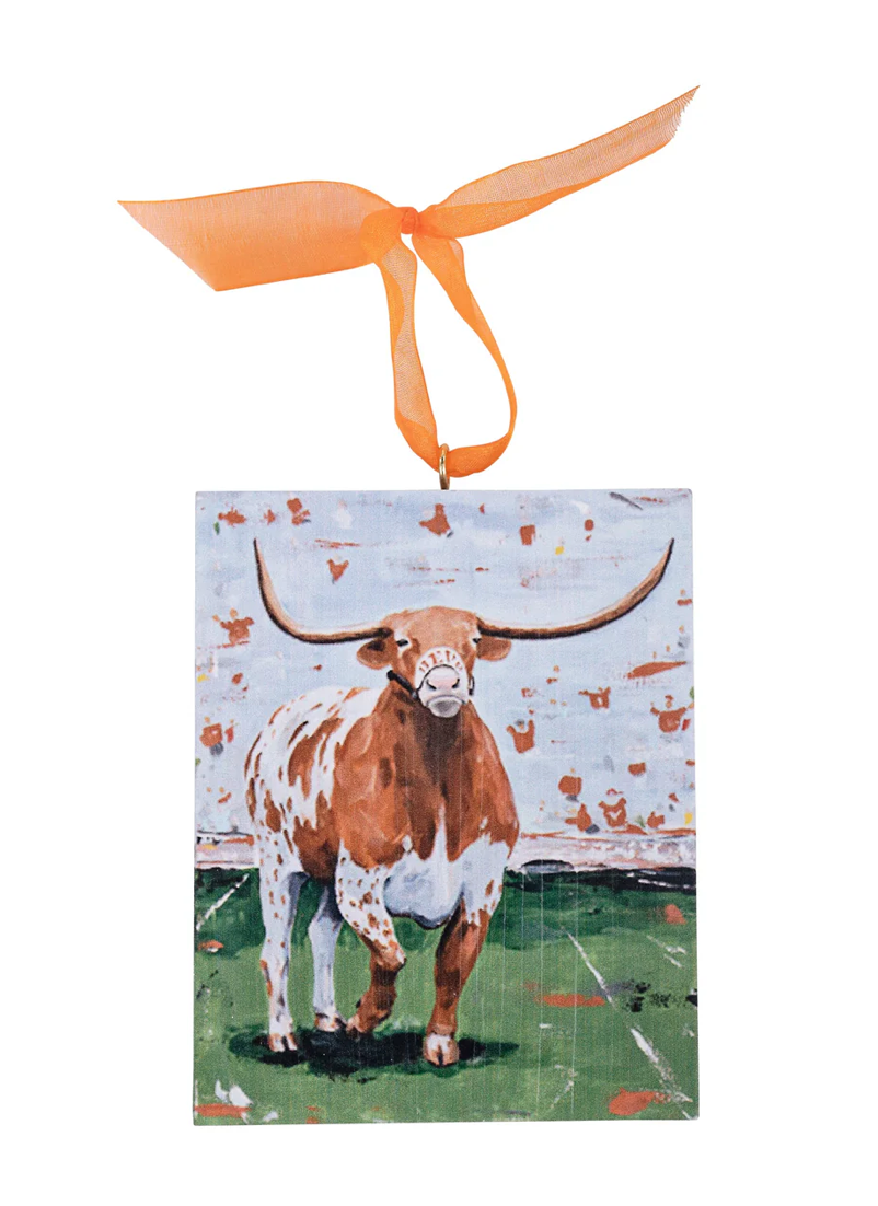 Texas Bevo Block Ornament