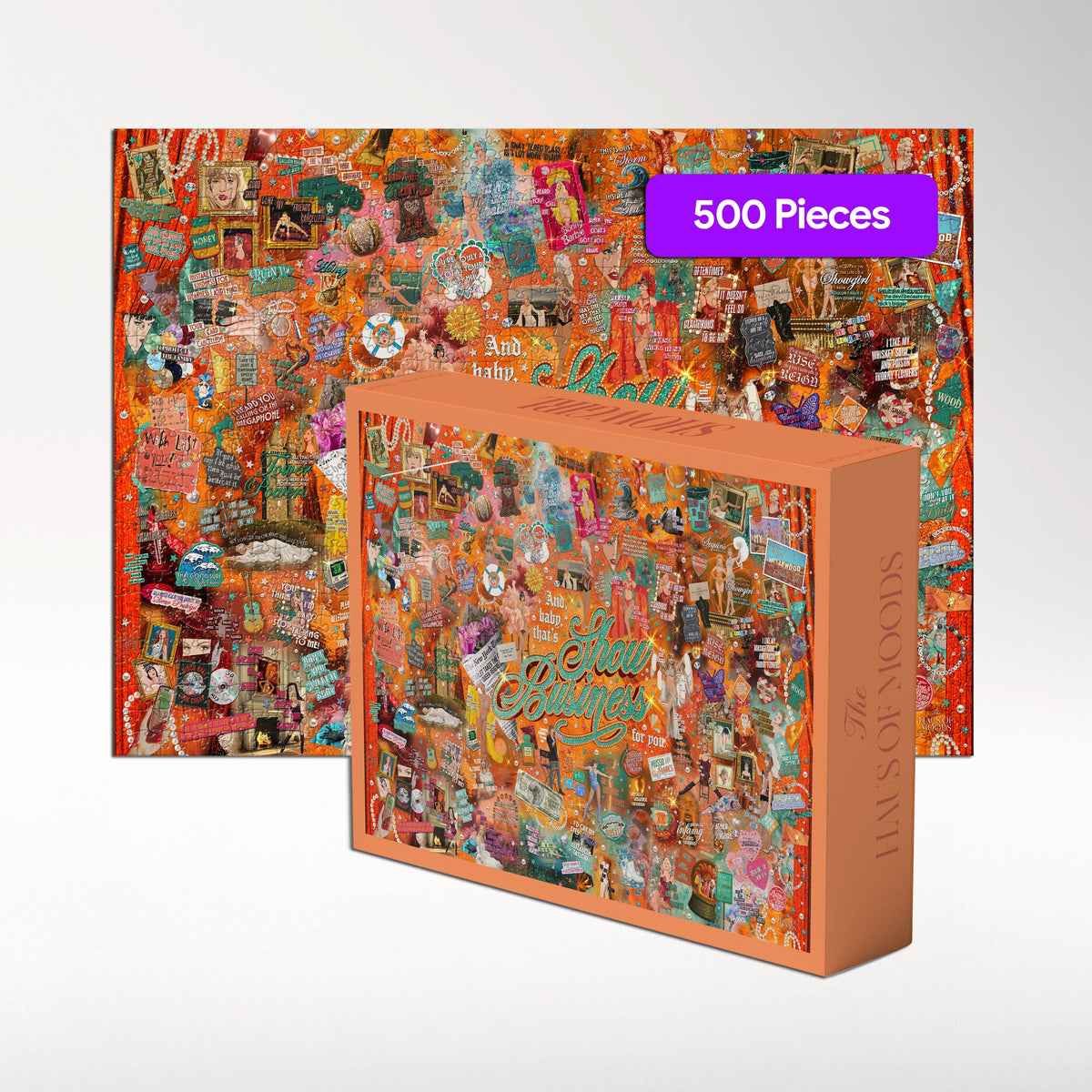 The Life of a Showgirl Lyrics & Easter Eggs Puzzle - 500 Pc
