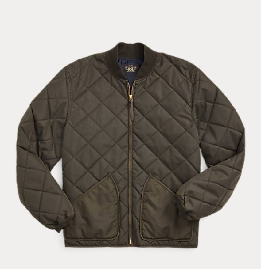 Benton Quilted Twill Bomber Jacket