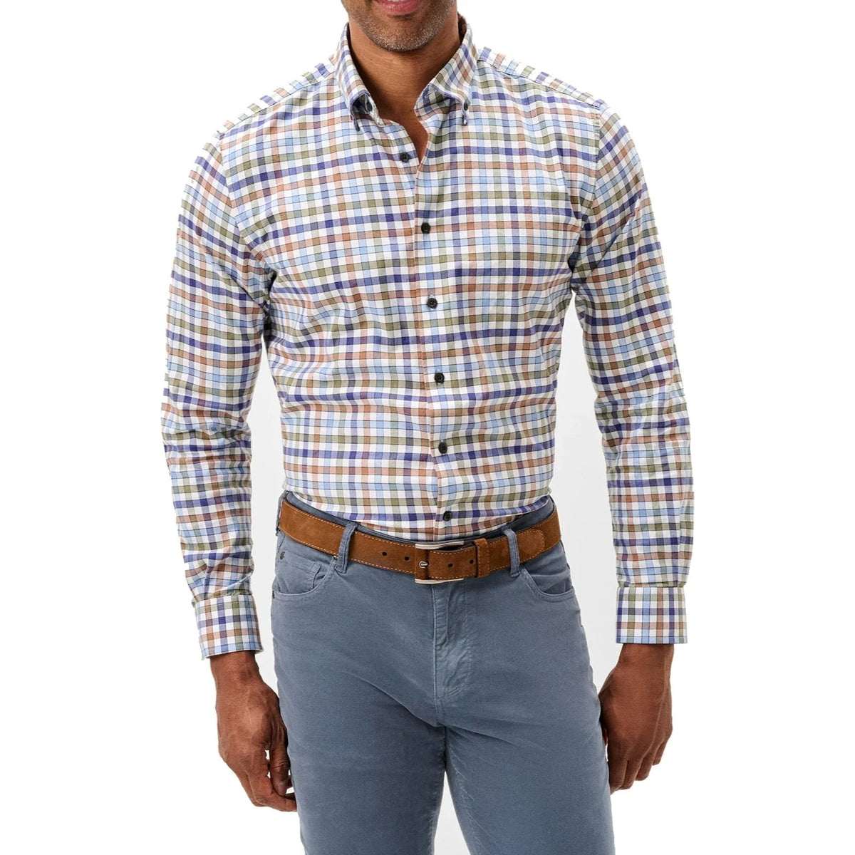 Cedar Check Performance Flannel Button Down Shirt