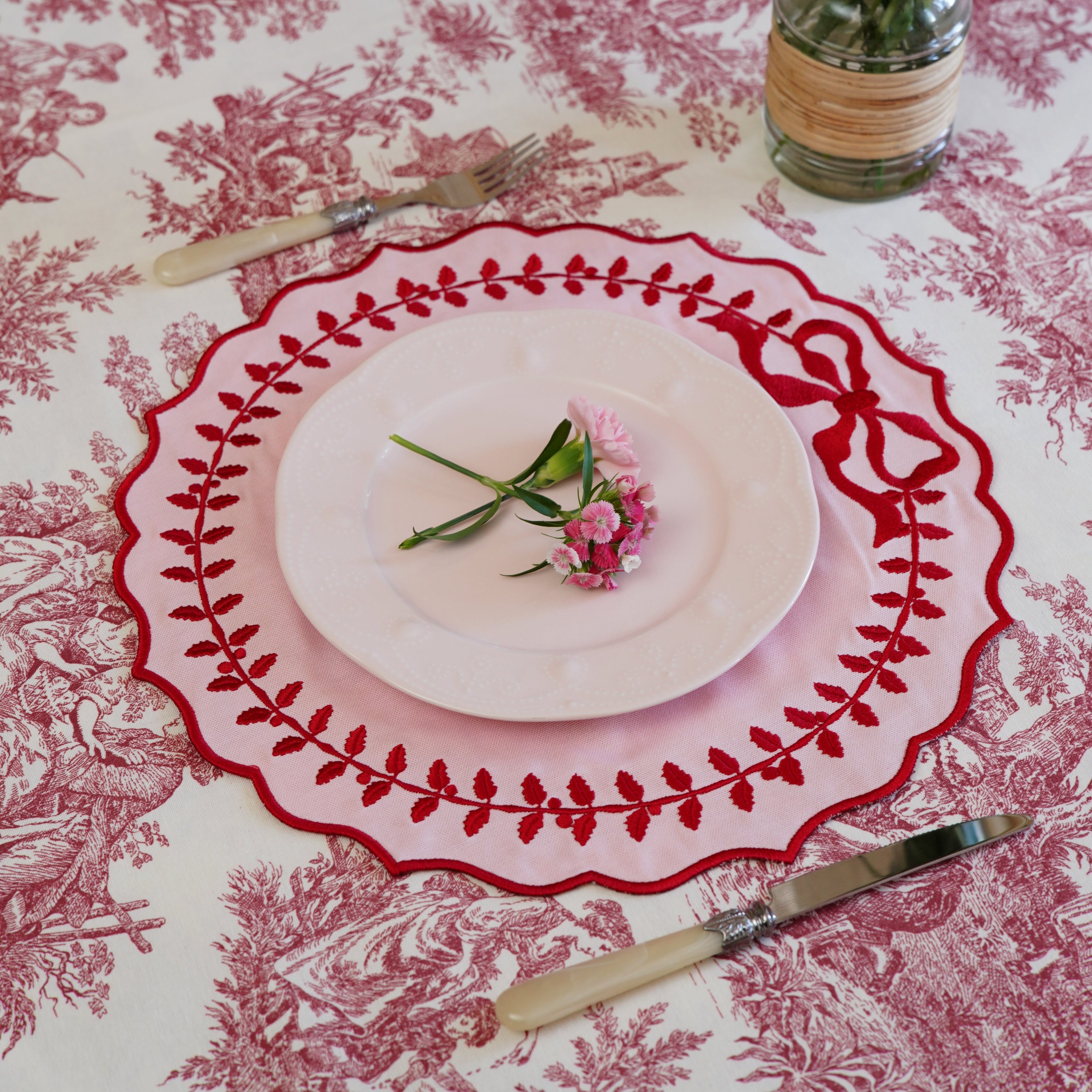 Champagne Pink Cotton Placemat