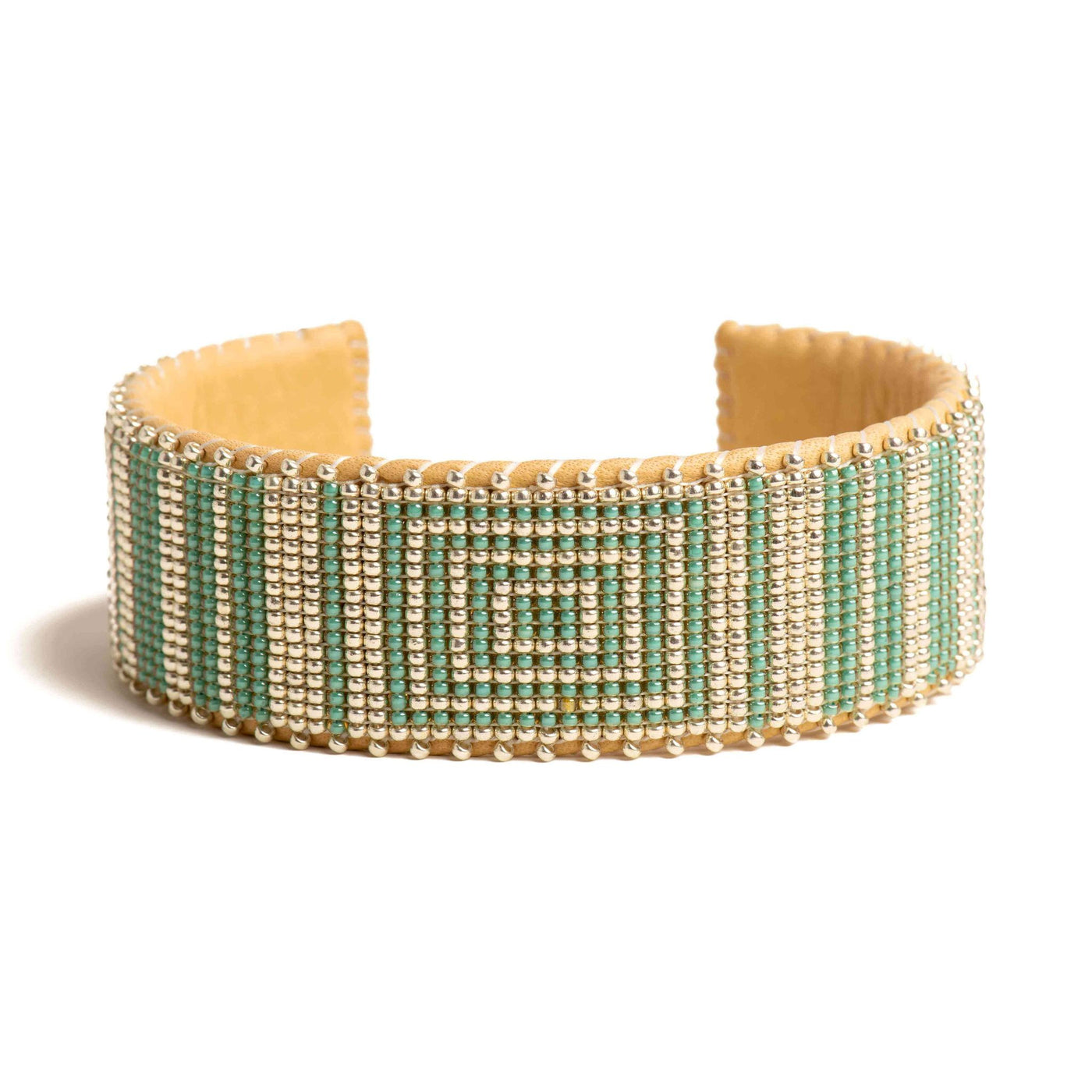 Esme Green Glass Cuff Large
