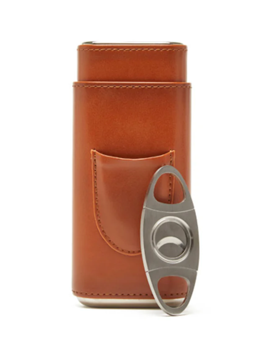 Ashton 3-Cigar Leather Case and Cover
