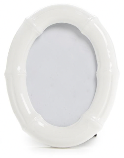 High Gloss Faux Bamboo Photo Frame - Oval
