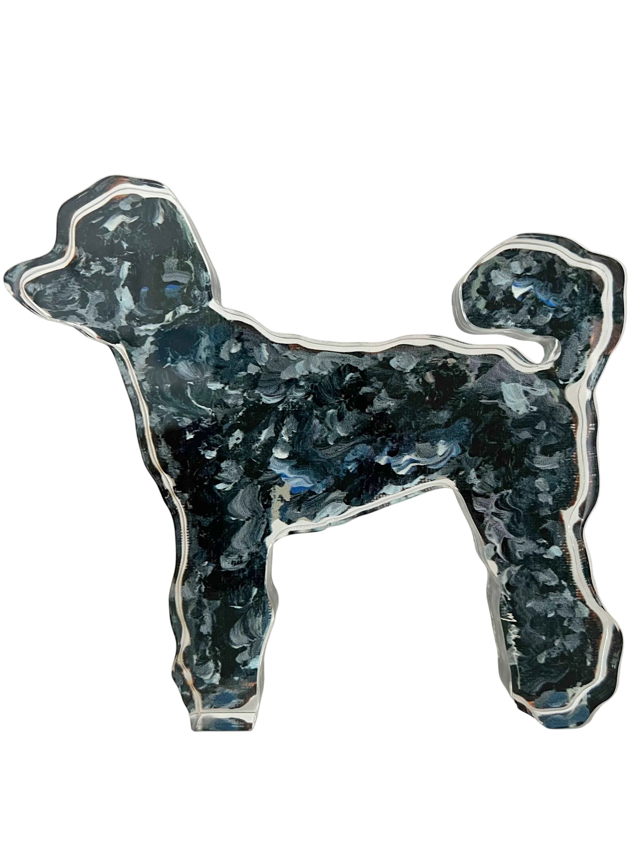Poodle Black Acrylic
