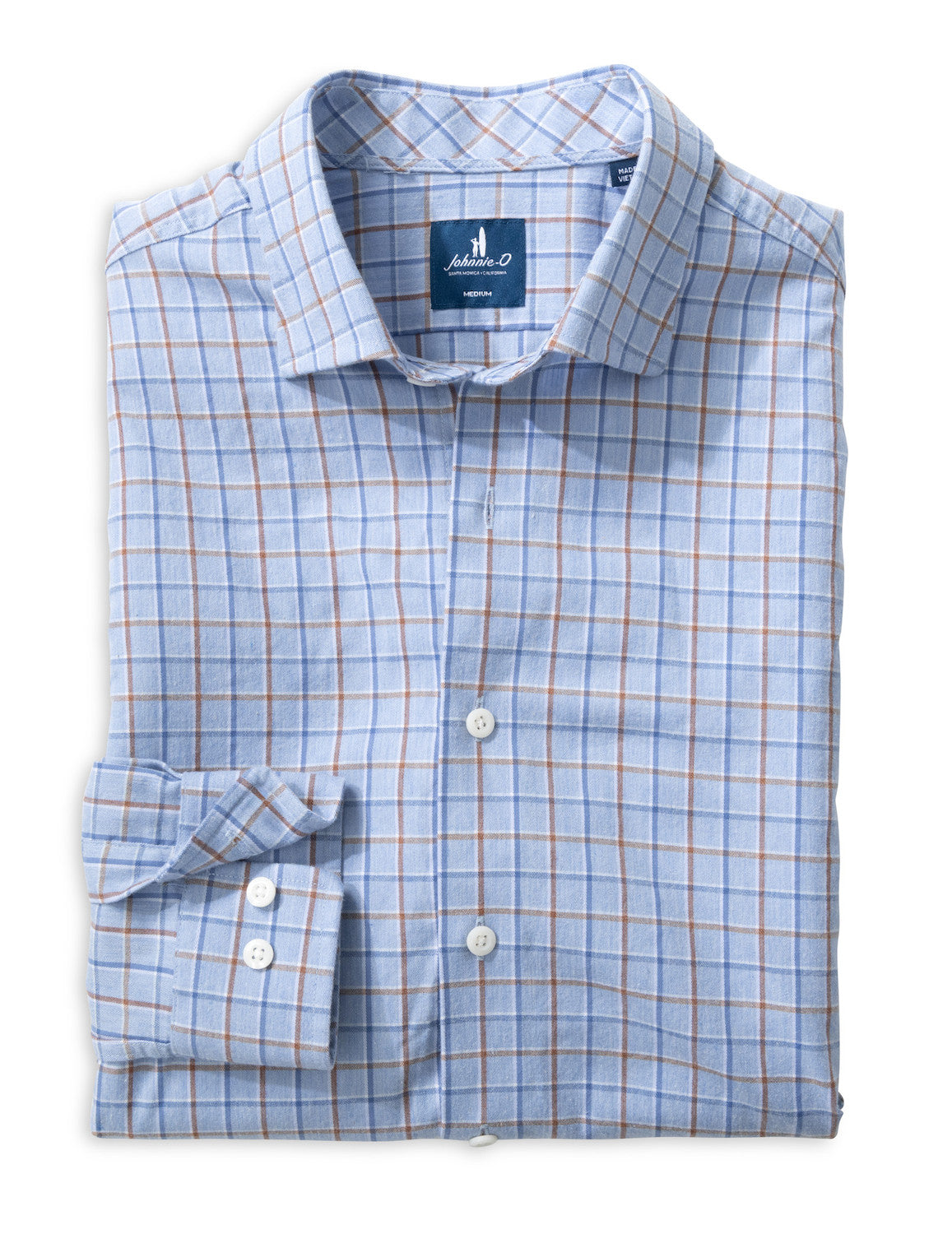 Chestnut Pane Natural Performance Button Down Shirt