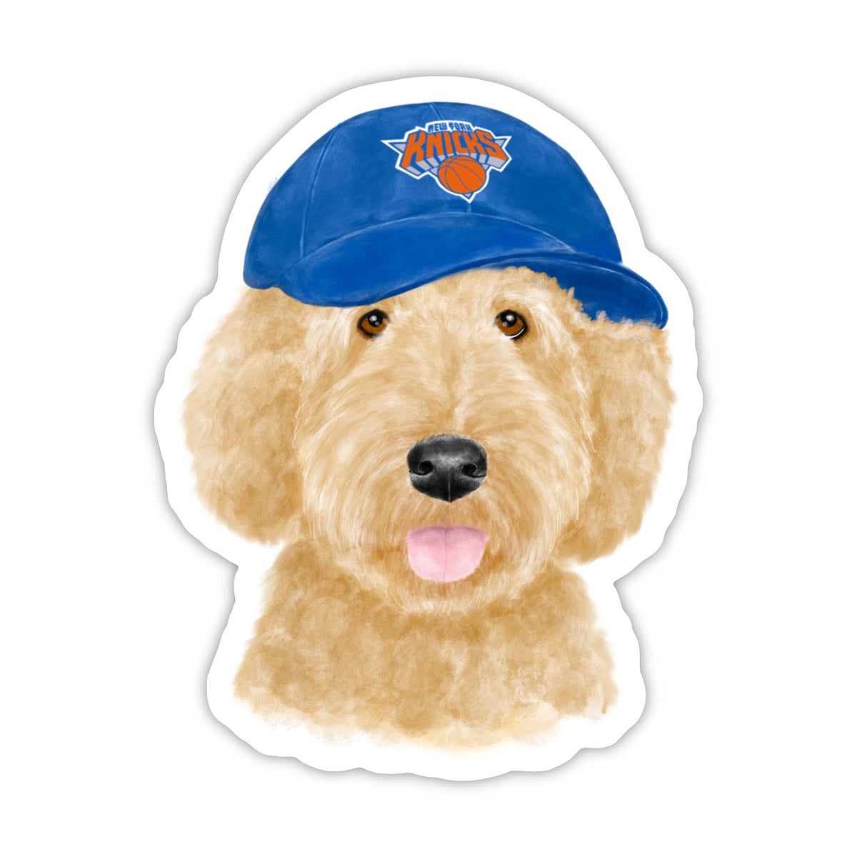 Knicks Labradoodle Sticker