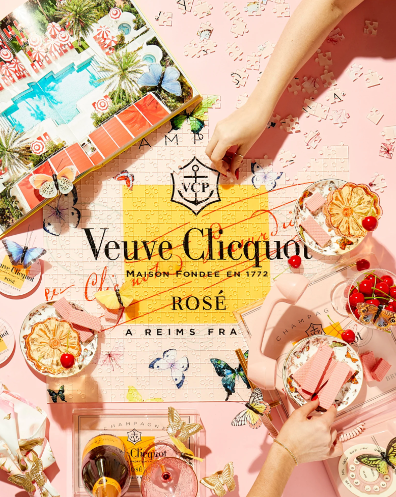 Rose Butterfly Acrylic Puzzle