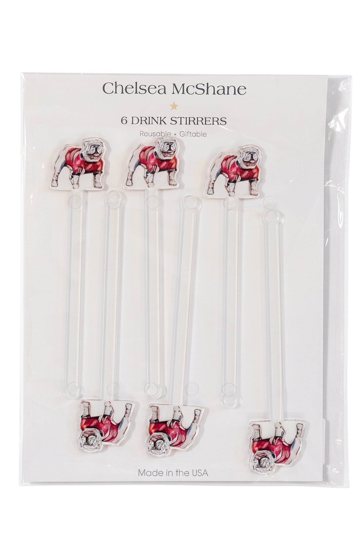 BULLDOG RED DRINK STIRRERS