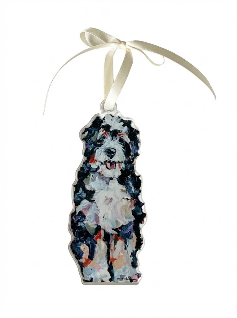 Bernedoodle Acrylic Ornament