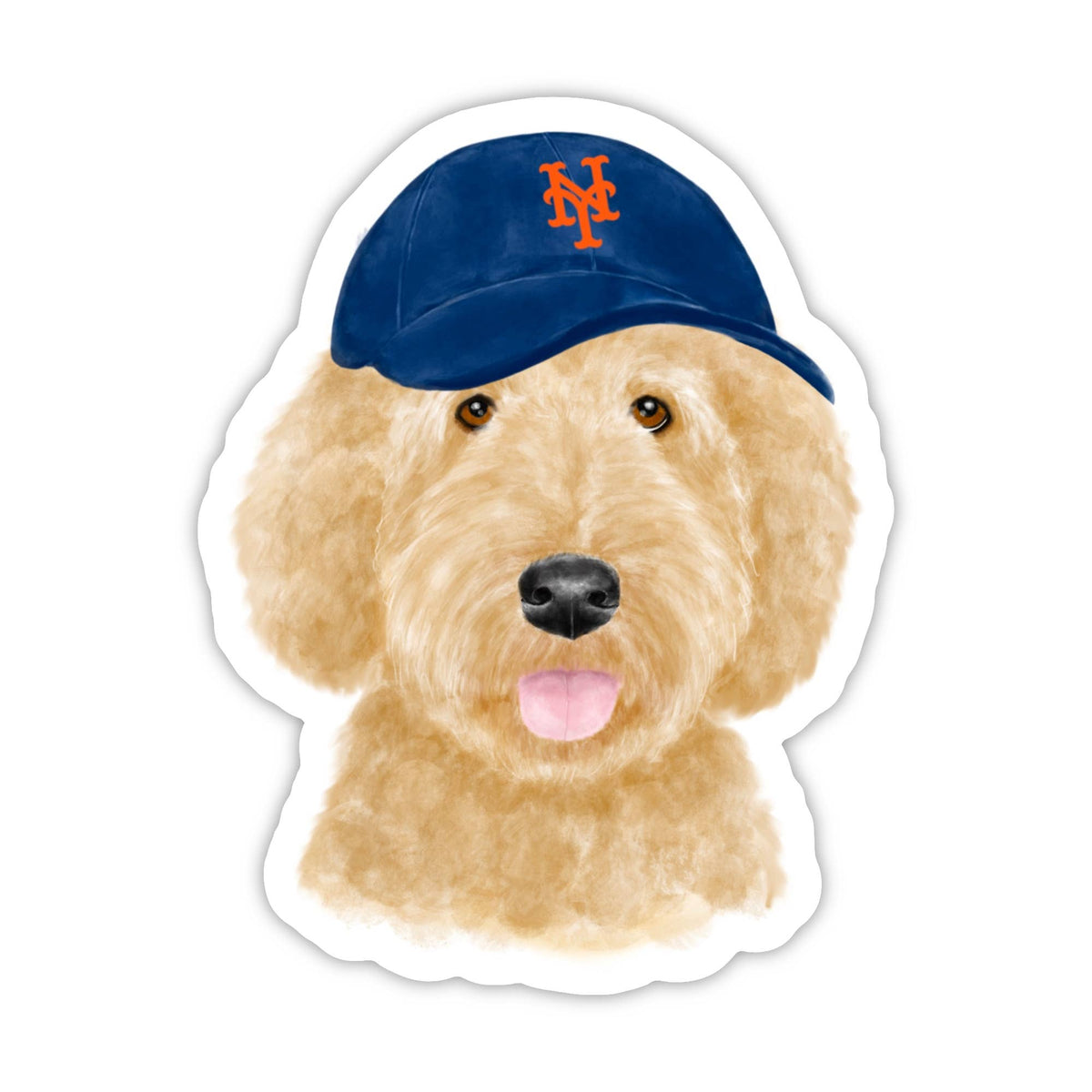 NY Mets Doodle Sticker