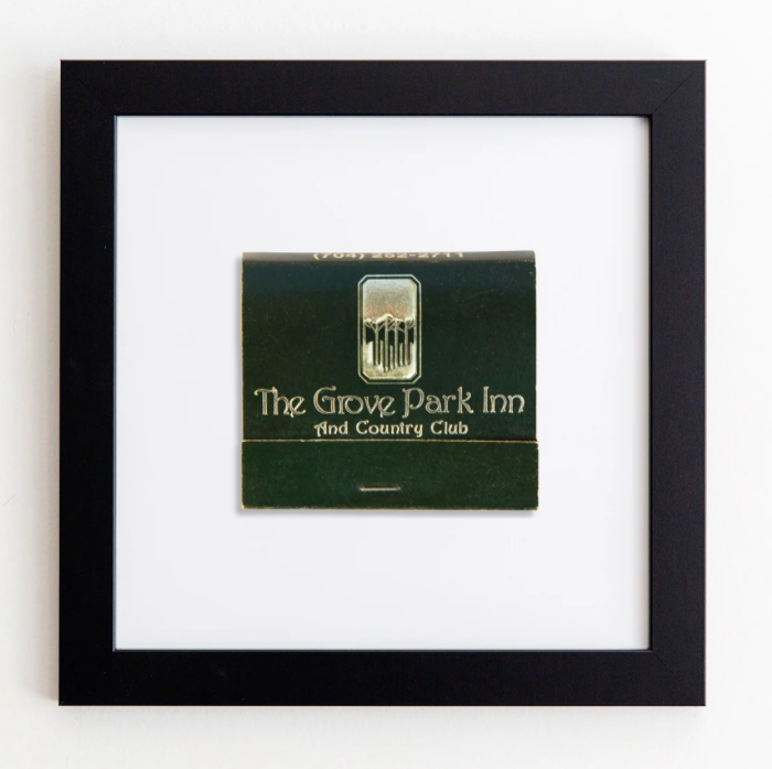 The Grove Park Inn Matchbook Print - Black Frame
