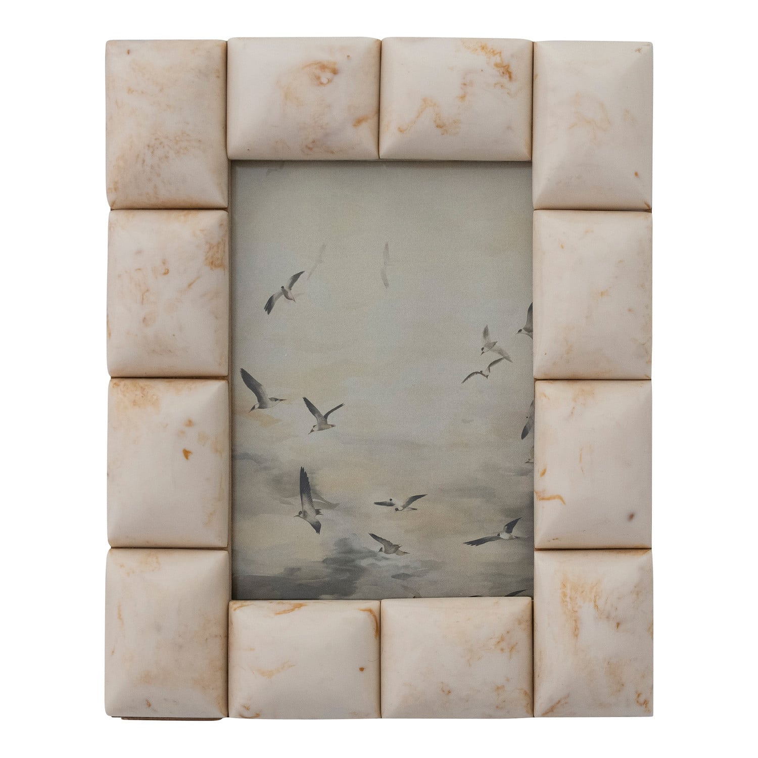 Marbled Resin Ivory Picture Frame