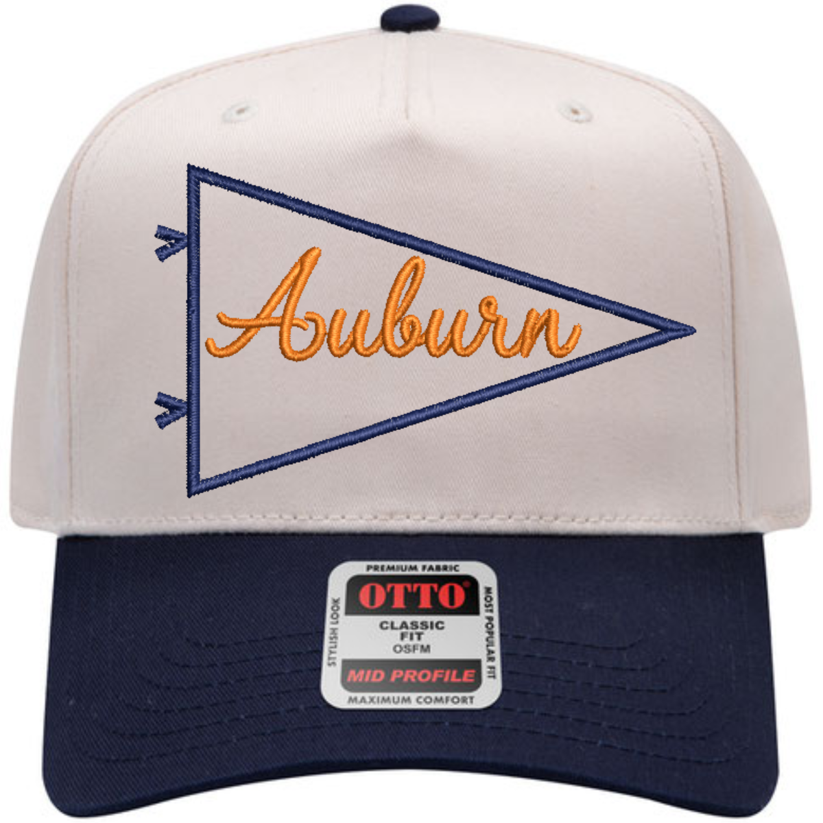 Auburn Pennant Canvas Hat - Navy