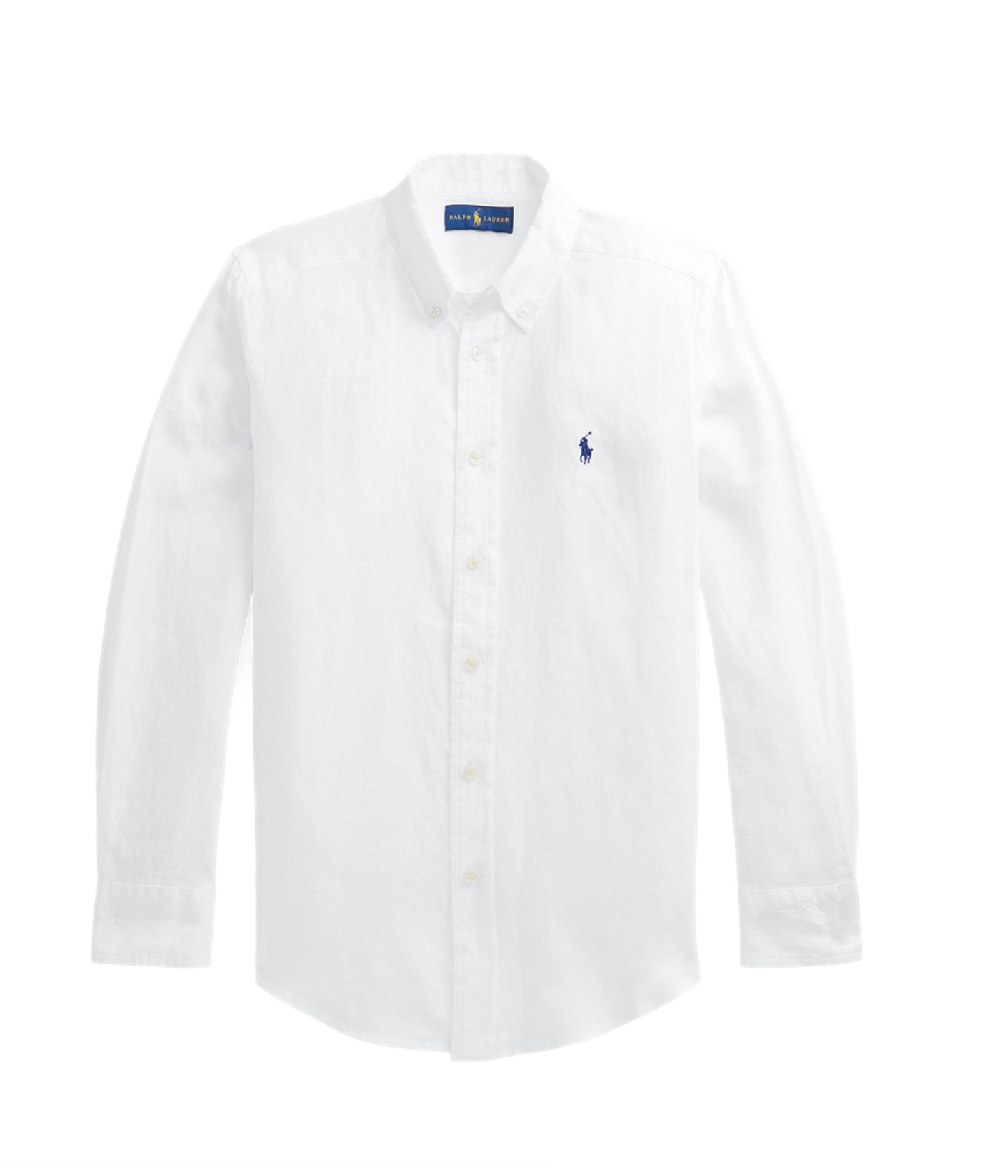 LONG-SLEEVE LINEN SPORT SHIRT - SOLID