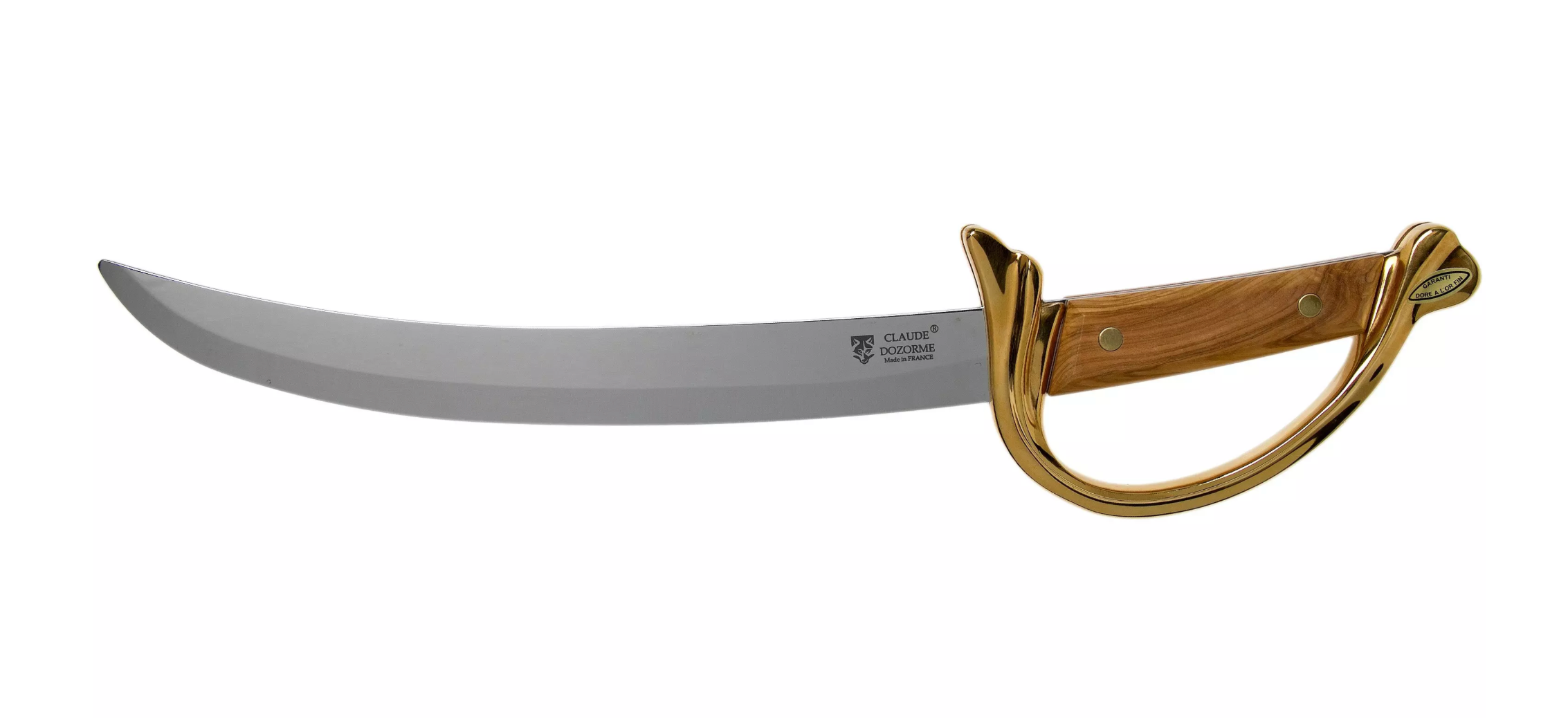 Champagne Saber Olive Wood Handle