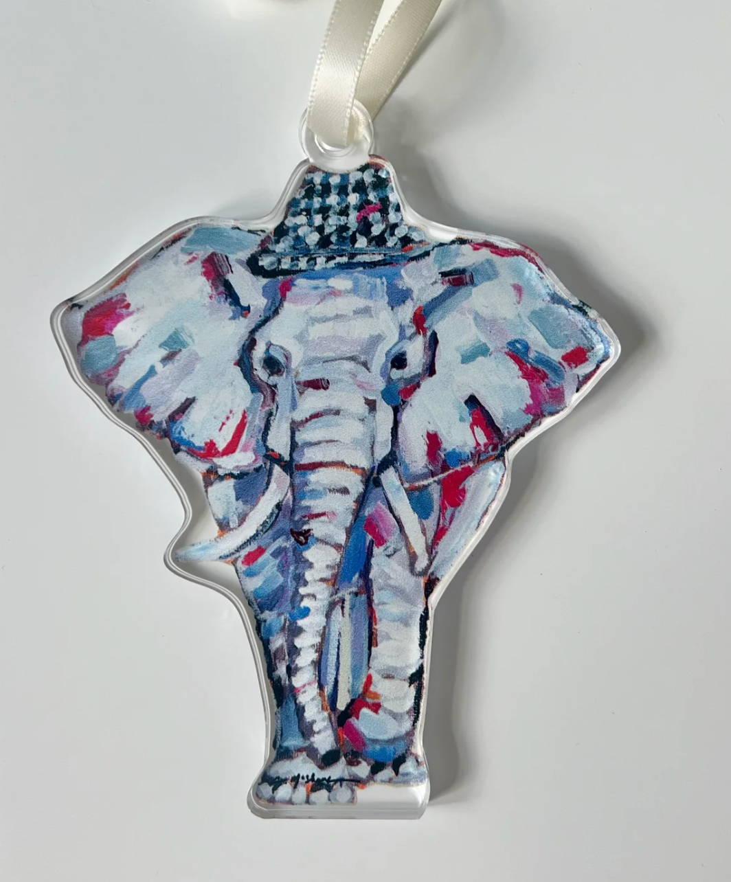 Alabama Elephant Acrylic Ornament