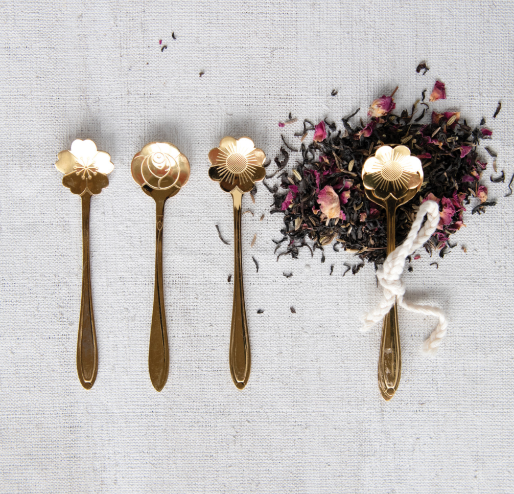 Stainless Steel Flower Shaped Spoons