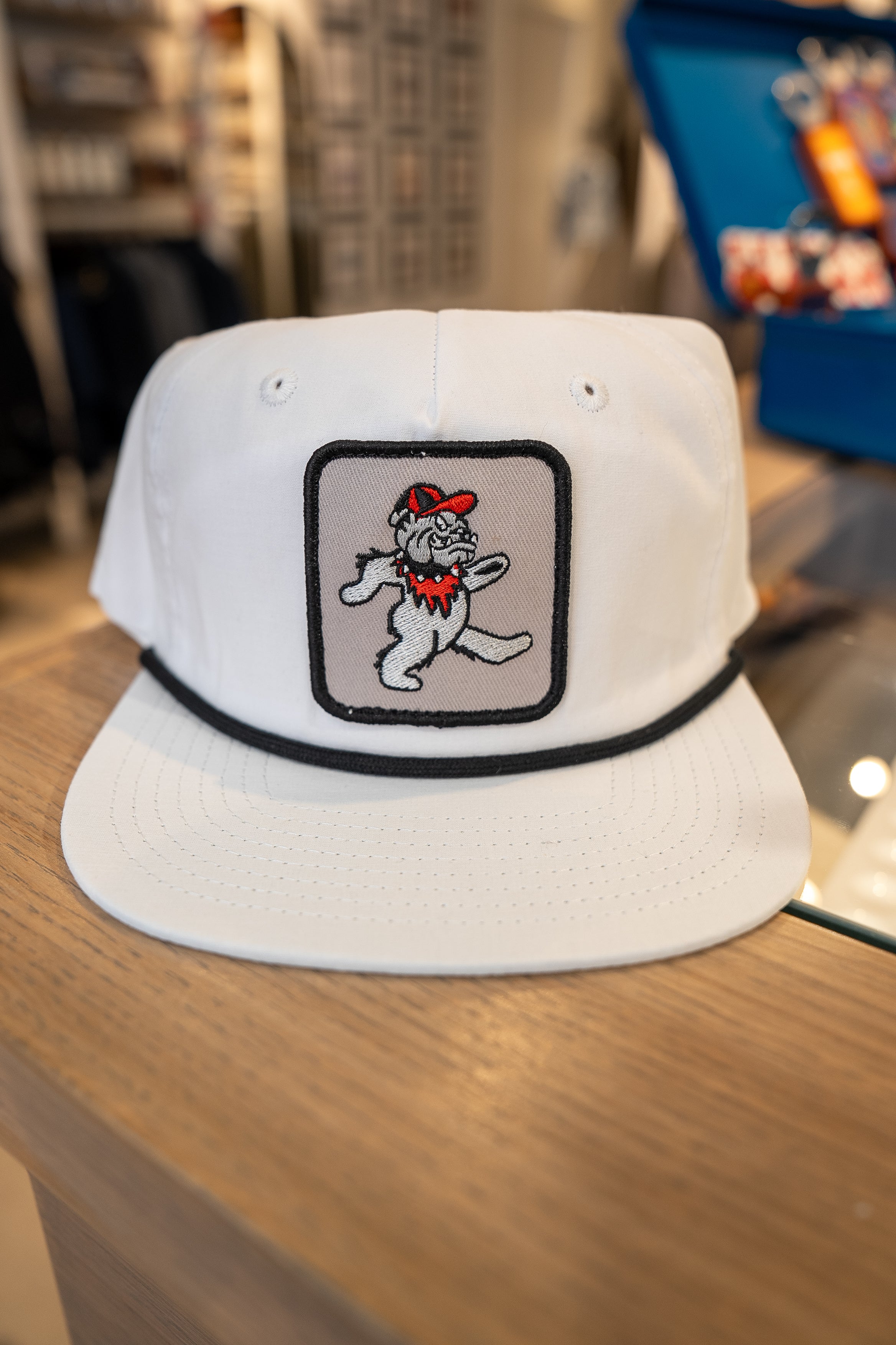 Dancing Dawg White Rope Hat