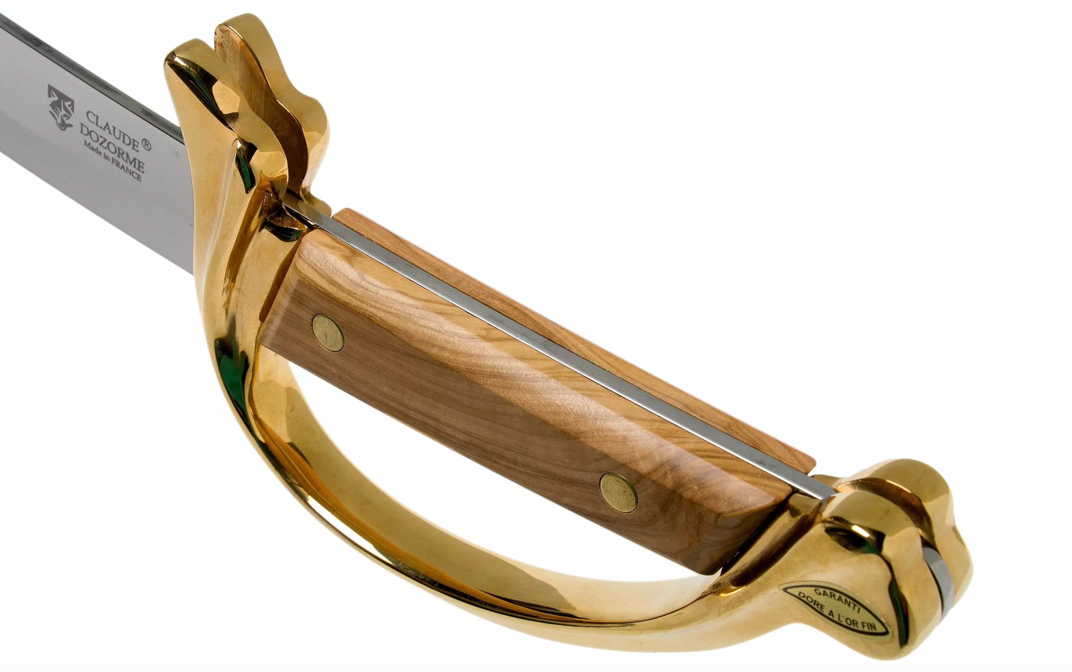 Champagne Saber Olive Wood Handle