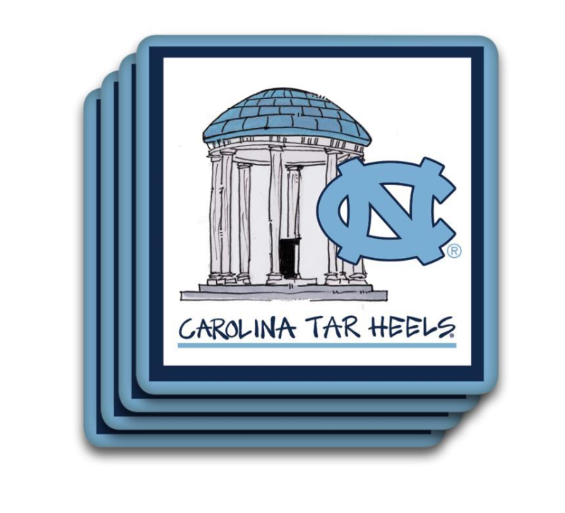 UNC 4pc Coaster Set