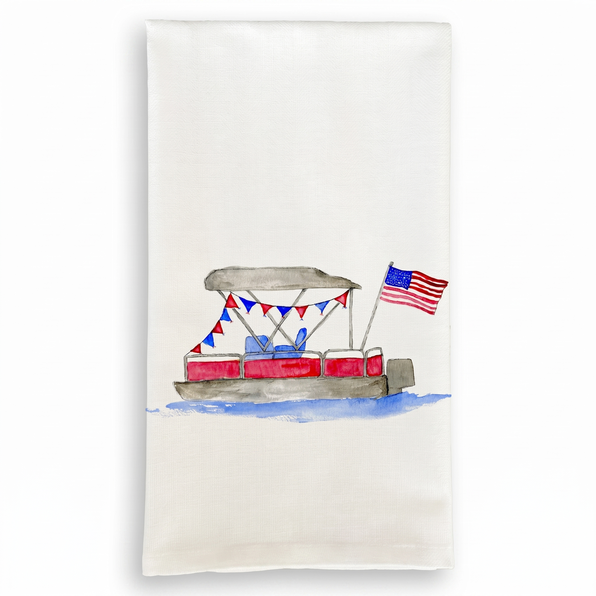 Pontoon Boat Dish Towel