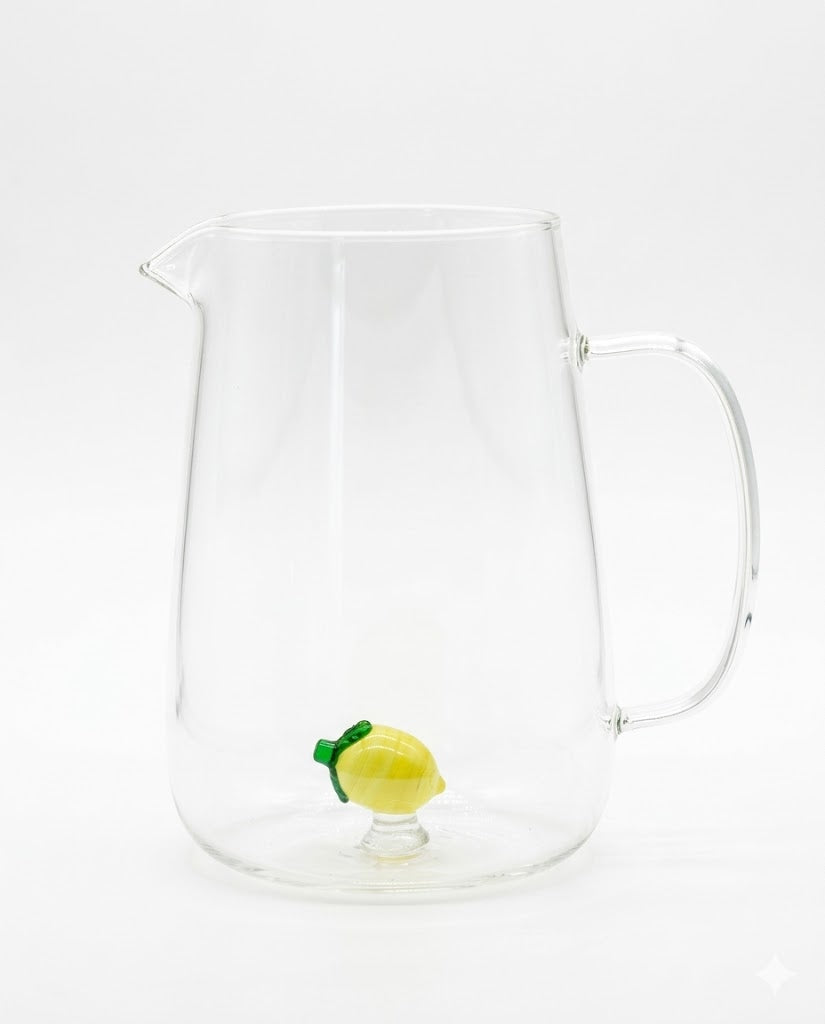 Glass Lemon Pitcher