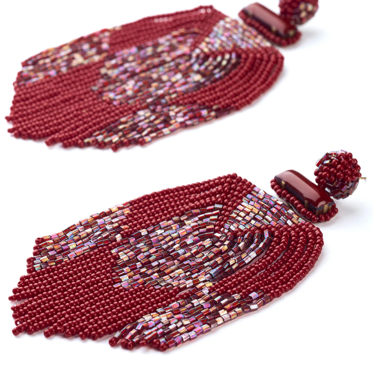 Jody Earrings - Maroon