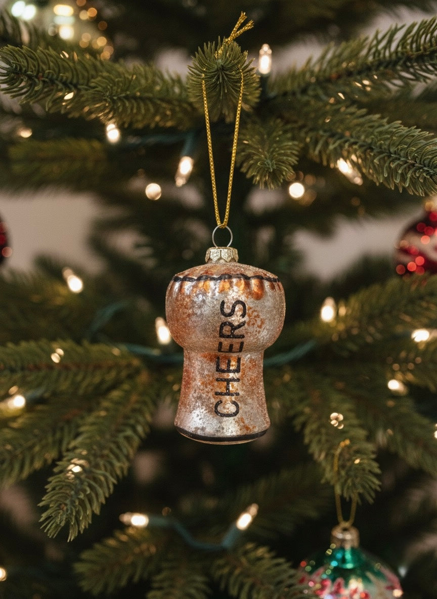 Champagne Cork Ornament
