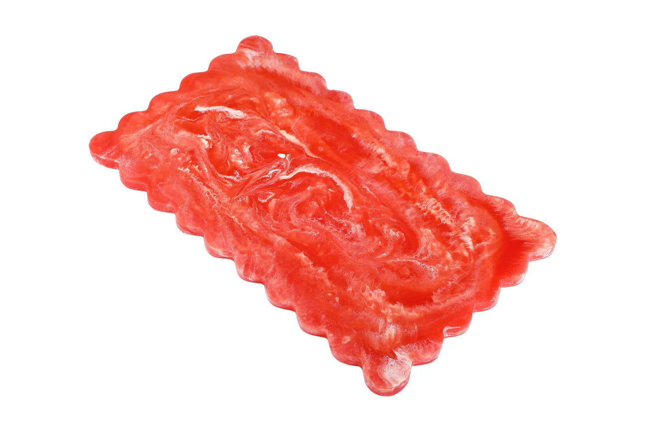 Scallop Rectangular Resin Cheeseboard Pink