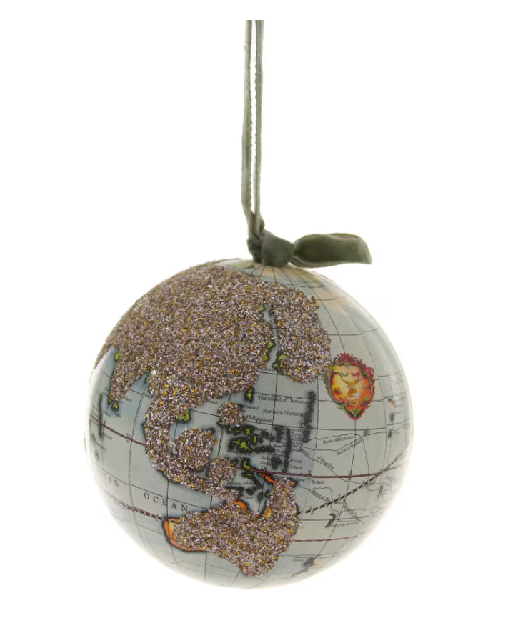 Glittered Globe Ornament