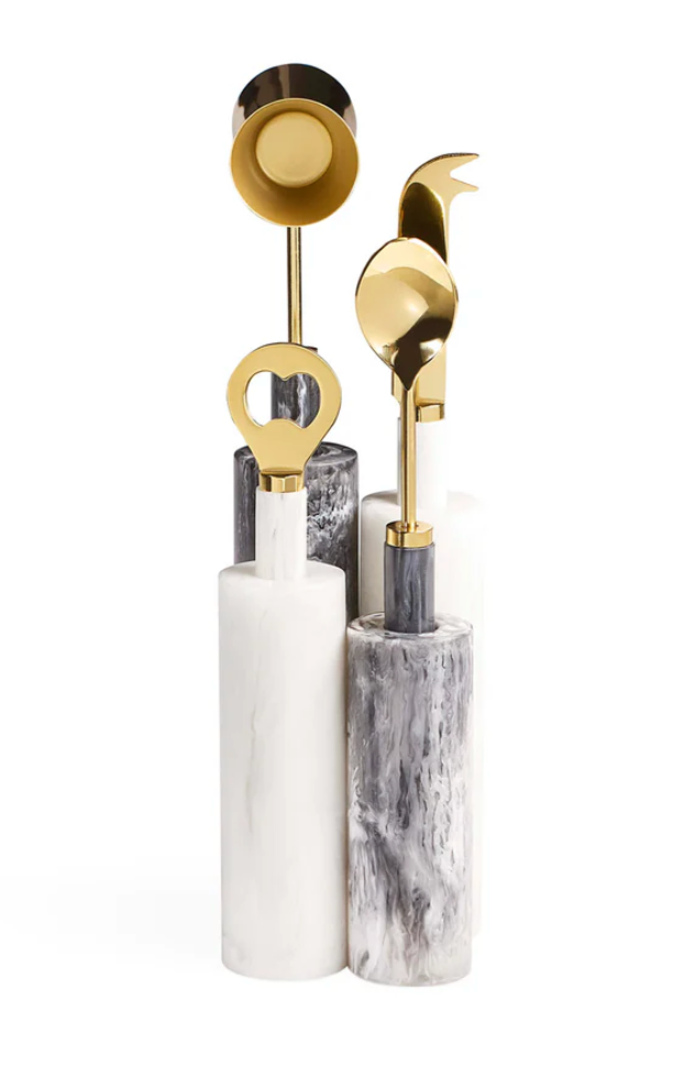 Mustique Barware Black/White