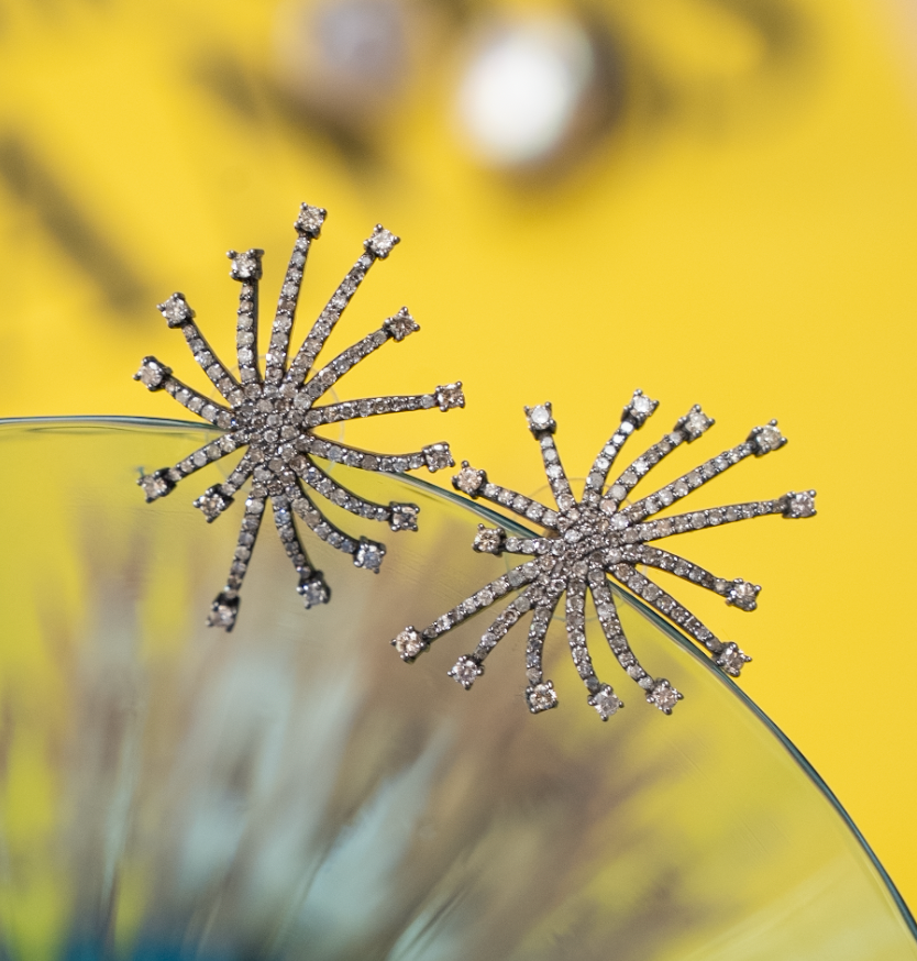 Diamond Starburst Earrings