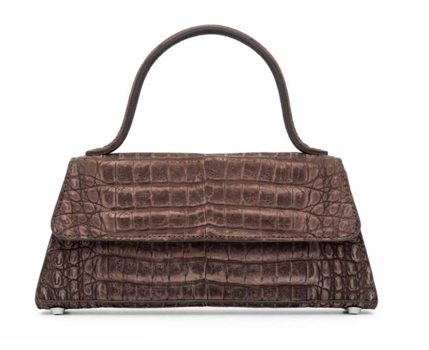 Cocktail Bag in Nubuck Crocodile