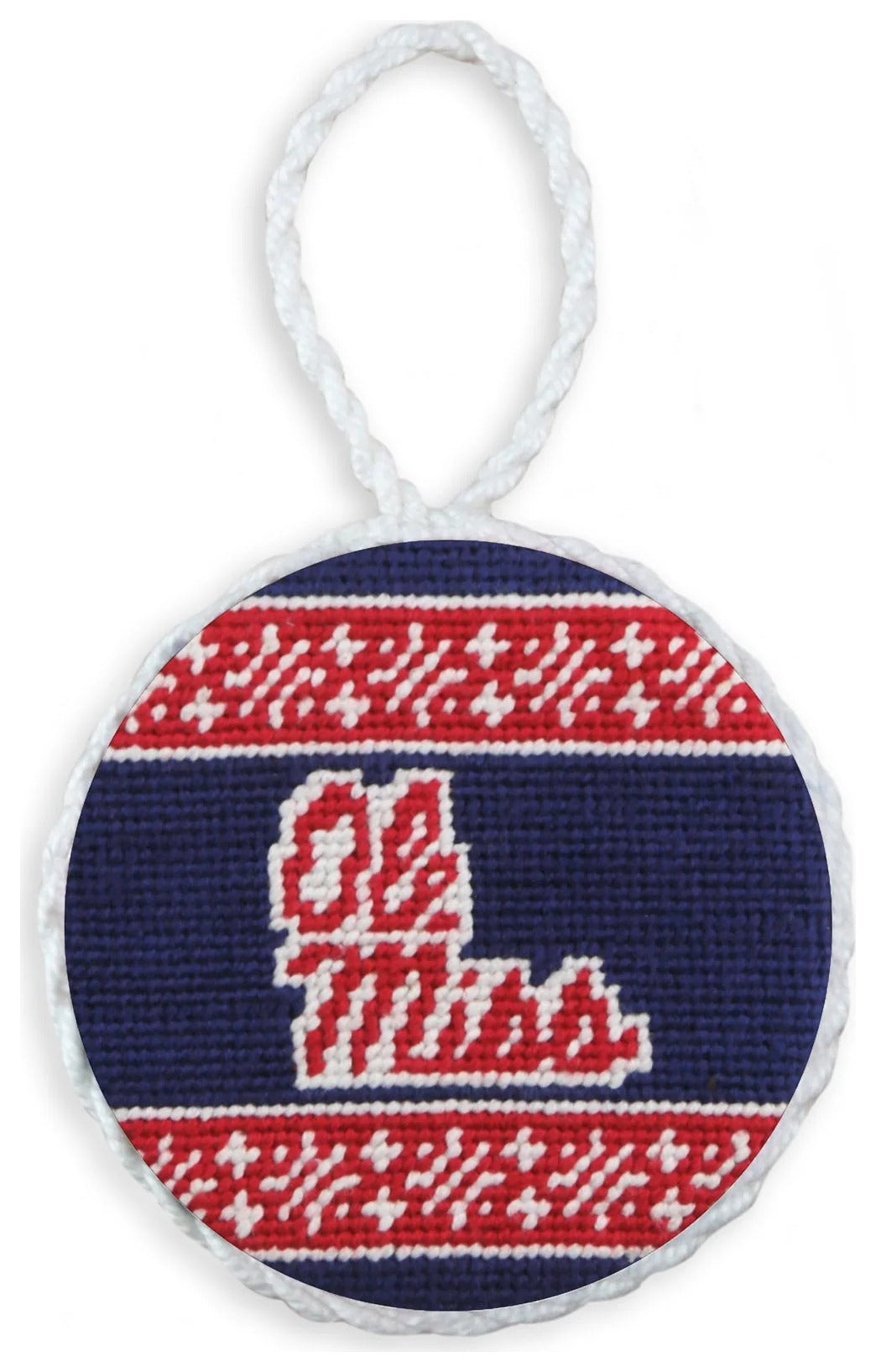 Ole Miss Needlepoint Ornament