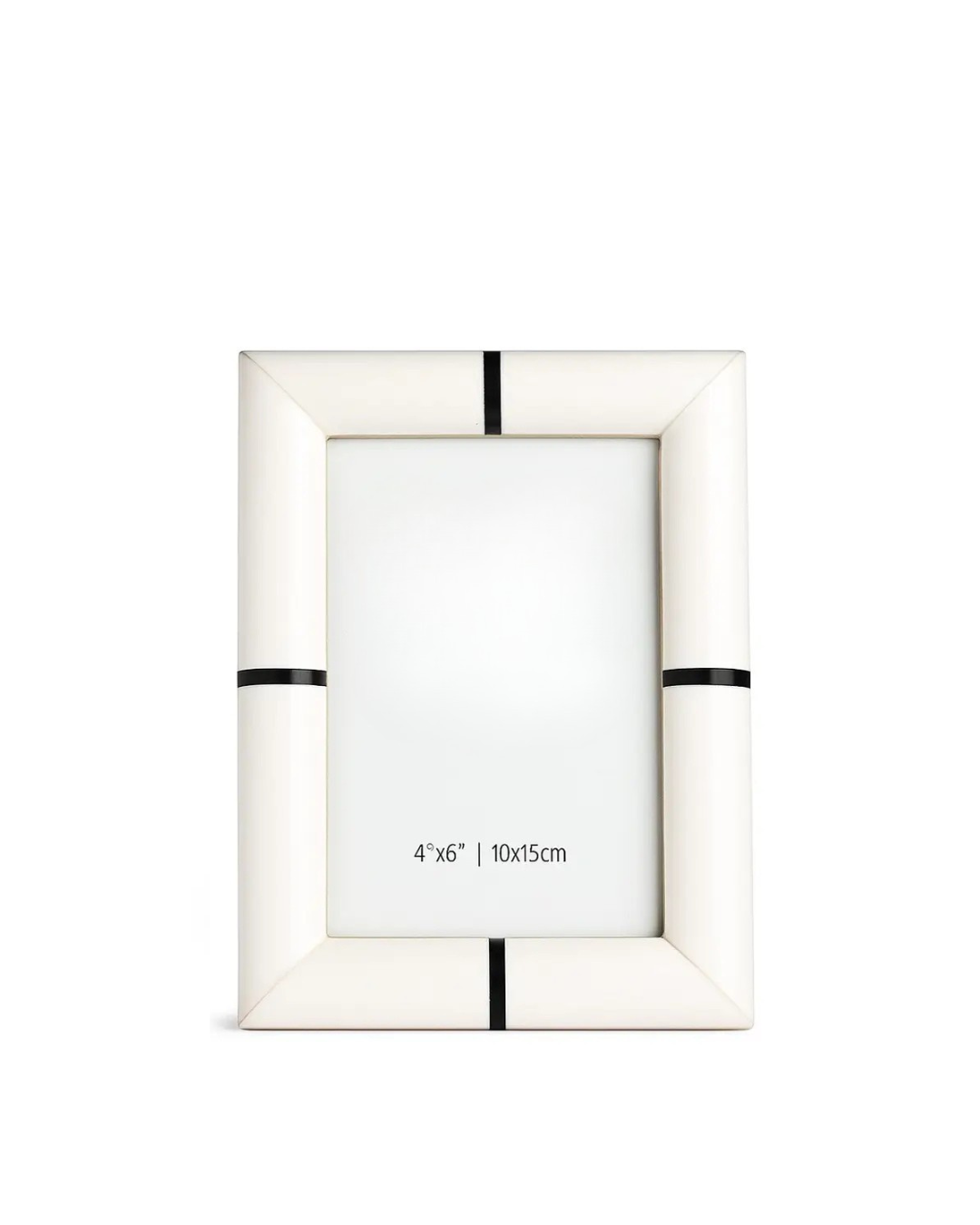 Bone White and Black Stripe Frame
