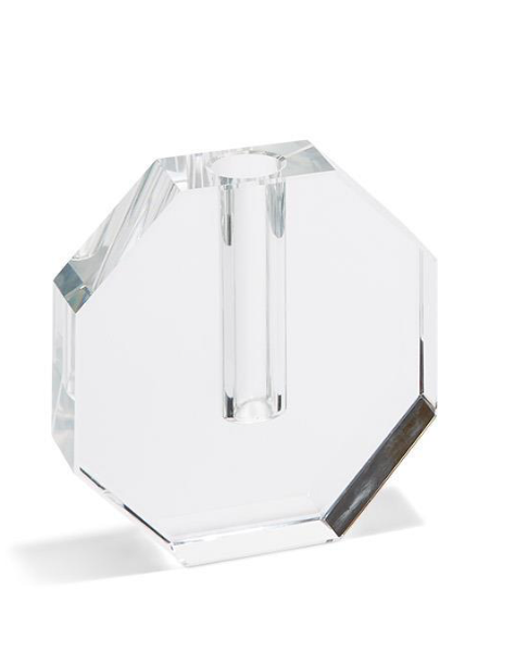 Crystal Bud Vase Octagon