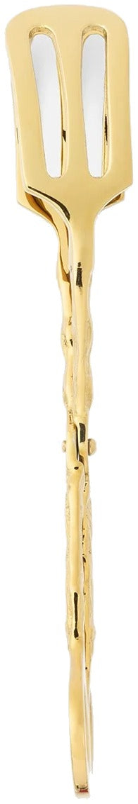 Arbor Polished Gold Twig Serving Tongs